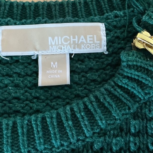 Michael Kors Sweater M Chunky Knit Cable Preppy Academia Classic Retro Autumn - Picture 6 of 9